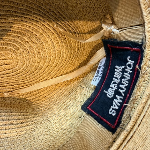Johnny Was Tan Straw Hat with Black Ribbon - Picture 5 of 9
